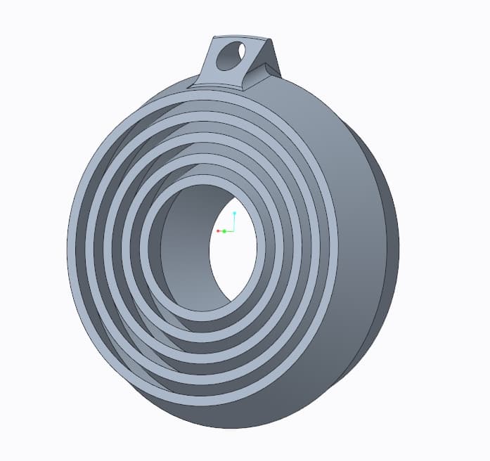 Circle Fidget Keychain