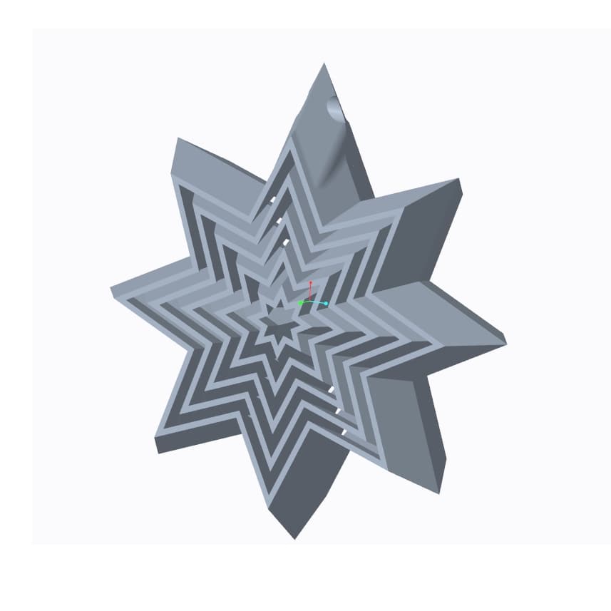 Star Fidget Keychain